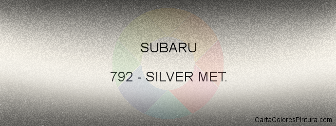 Pintura Subaru 792 Silver Met.