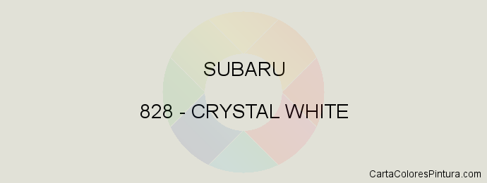 Pintura Subaru 828 Crystal White