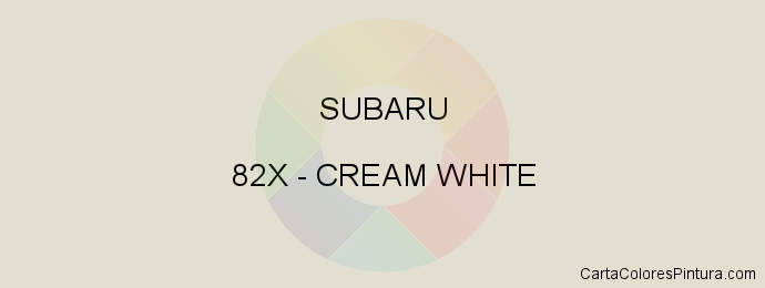 Pintura Subaru 82X Cream White
