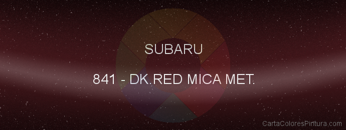 Pintura Subaru 841 Dk.red Mica Met.