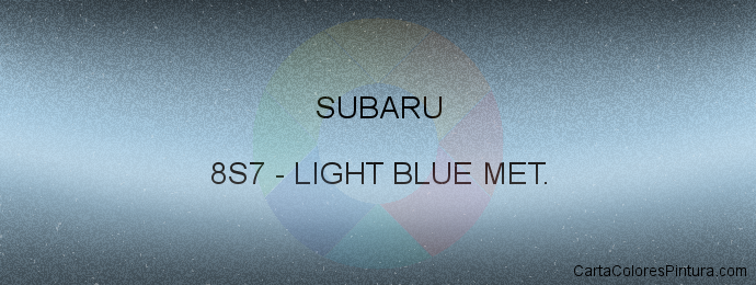 Pintura Subaru 8S7 Light Blue Met.