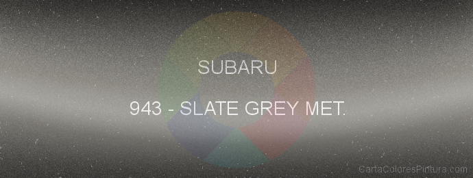 Pintura Subaru 943 Slate Grey Met.