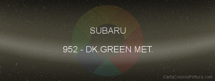 Pintura Subaru 952 Dk.green Met.