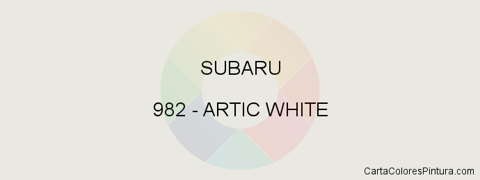 Pintura Subaru 982 Artic White