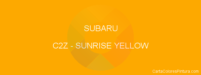 Pintura Subaru C2Z Sunrise Yellow