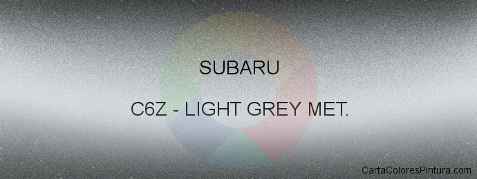 Pintura Subaru C6Z Light Grey Met.