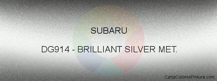 Pintura Subaru DG914 Brilliant Silver Met.