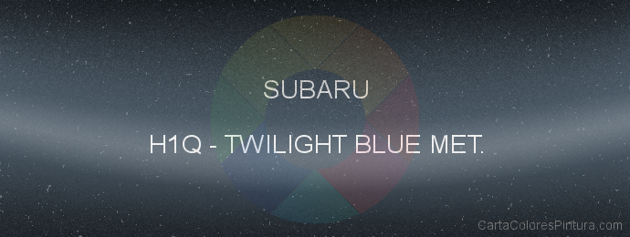 Pintura Subaru H1Q Twilight Blue Met.