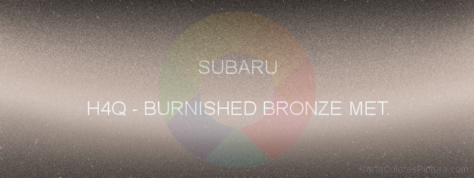 Pintura Subaru H4Q Burnished Bronze Met.