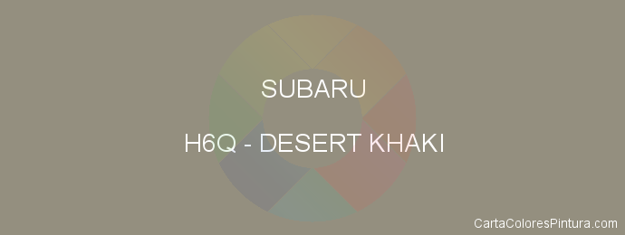 Pintura Subaru H6Q Desert Khaki