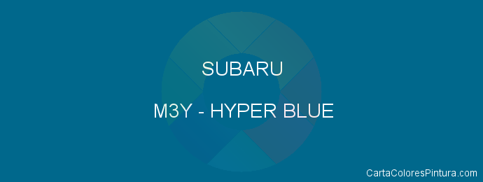 Pintura Subaru M3Y Hyper Blue