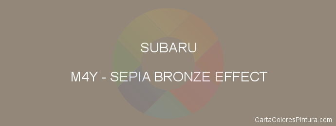Pintura Subaru M4Y Sepia Bronze Effect