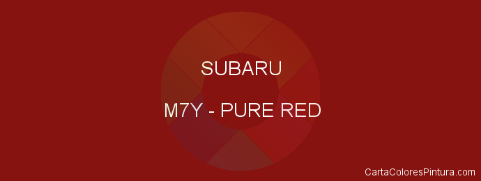 Pintura Subaru M7Y Pure Red