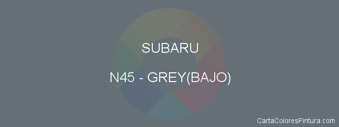 Pintura Subaru N45 Grey(bajo)