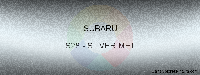 Pintura Subaru S28 Silver Met.