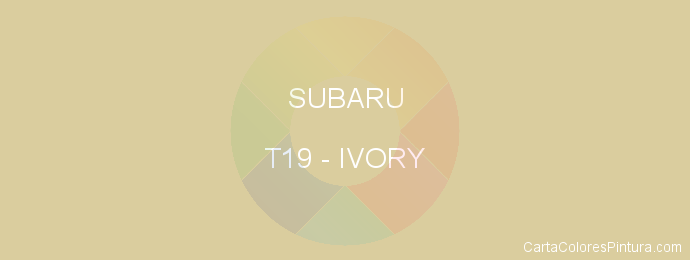 Pintura Subaru T19 Ivory