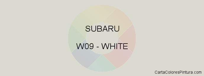 Pintura Subaru W09 White