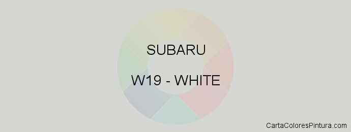 Pintura Subaru W19 White
