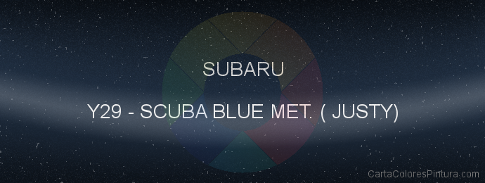 Pintura Subaru Y29 Scuba Blue Met. ( Justy)