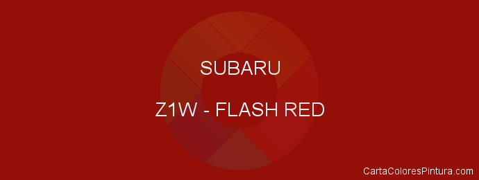 Pintura Subaru Z1W Flash Red