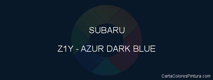 Pintura Subaru Z1Y Azur Dark Blue