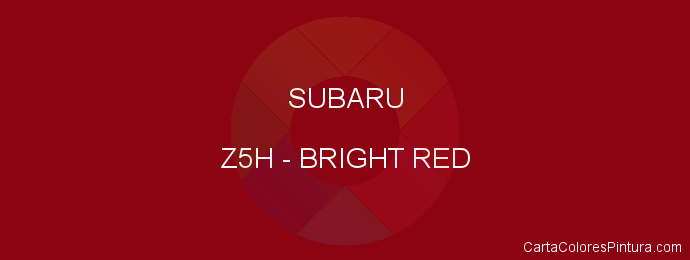 Pintura Subaru Z5H Bright Red
