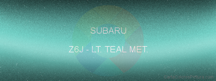 Pintura Subaru Z6J Lt. Teal Met.