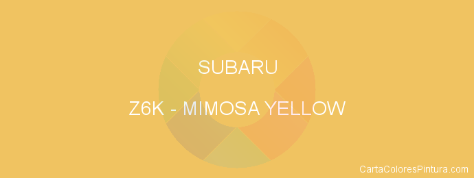 Pintura Subaru Z6K Mimosa Yellow