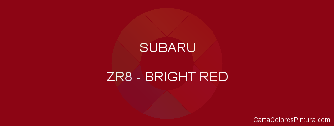 Pintura Subaru ZR8 Bright Red