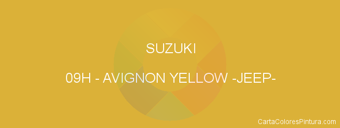 Pintura Suzuki 09H Avignon Yellow -jeep-