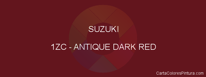 Pintura Suzuki 1ZC Antique Dark Red