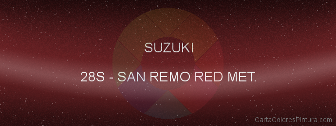 Pintura Suzuki 28S San Remo Red Met.
