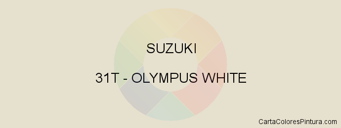 Pintura Suzuki 31T Olympus White