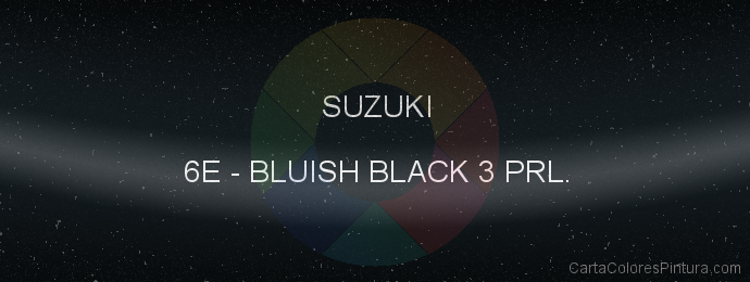 Pintura Suzuki 6E Bluish Black 3 Prl.