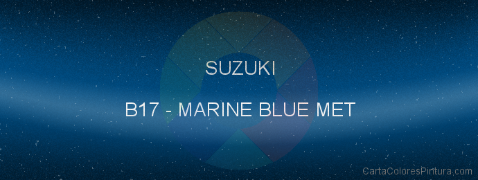Pintura Suzuki B17 Marine Blue Met