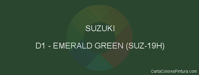 Pintura Suzuki D1 Emerald Green (suz-19h)