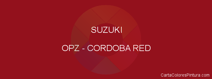 Pintura Suzuki OPZ Cordoba Red