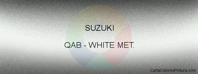 Pintura Suzuki QAB White Met.