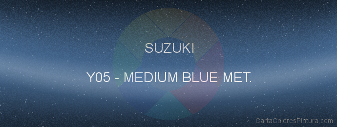 Pintura Suzuki Y05 Medium Blue Met.