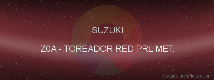 Pintura Suzuki Z0A Toreador Red Prl Met.