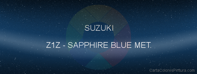 Pintura Suzuki Z1Z Sapphire Blue Met.