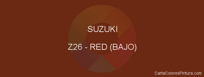 Pintura Suzuki Z26 Red (bajo)