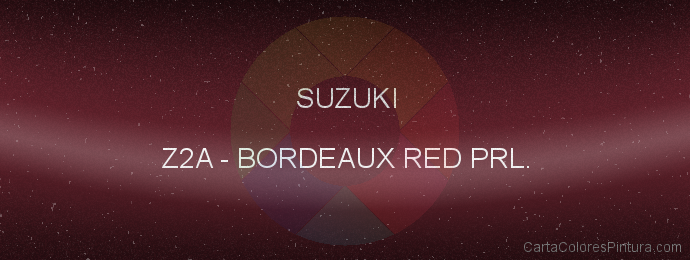 Pintura Suzuki Z2A Bordeaux Red Prl.
