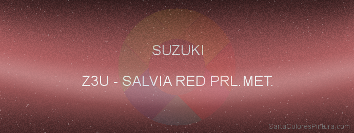 Pintura Suzuki Z3U Salvia Red Prl.met.