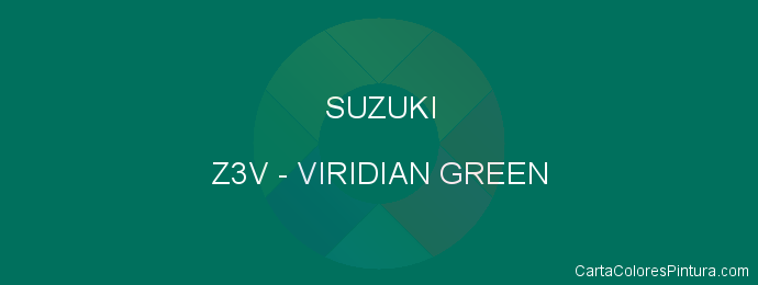Pintura Suzuki Z3V Viridian Green
