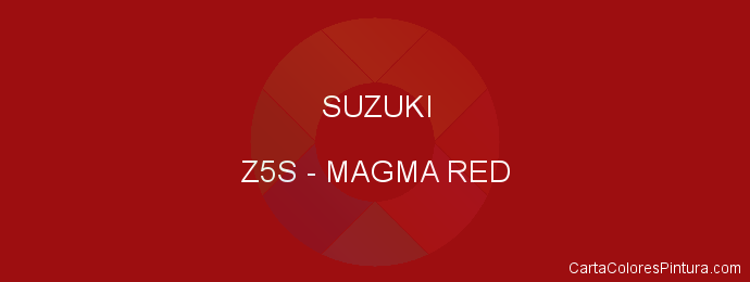 Pintura Suzuki Z5S Magma Red