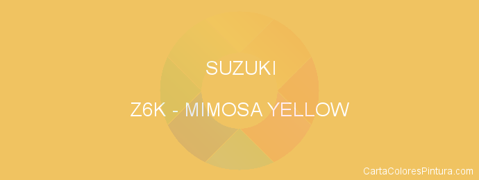 Pintura Suzuki Z6K Mimosa Yellow