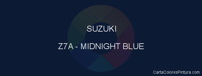 Pintura Suzuki Z7A Midnight Blue