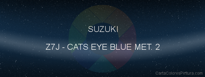 Pintura Suzuki Z7J Cats Eye Blue Met. 2