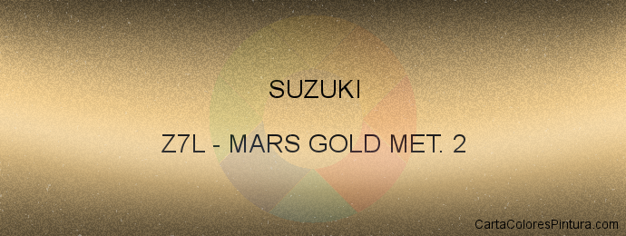 Pintura Suzuki Z7L Mars Gold Met. 2